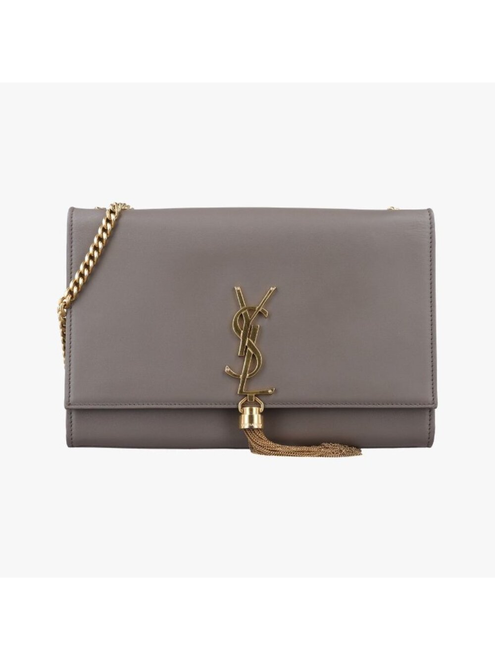 Saint Laurent Kate Gray Leather